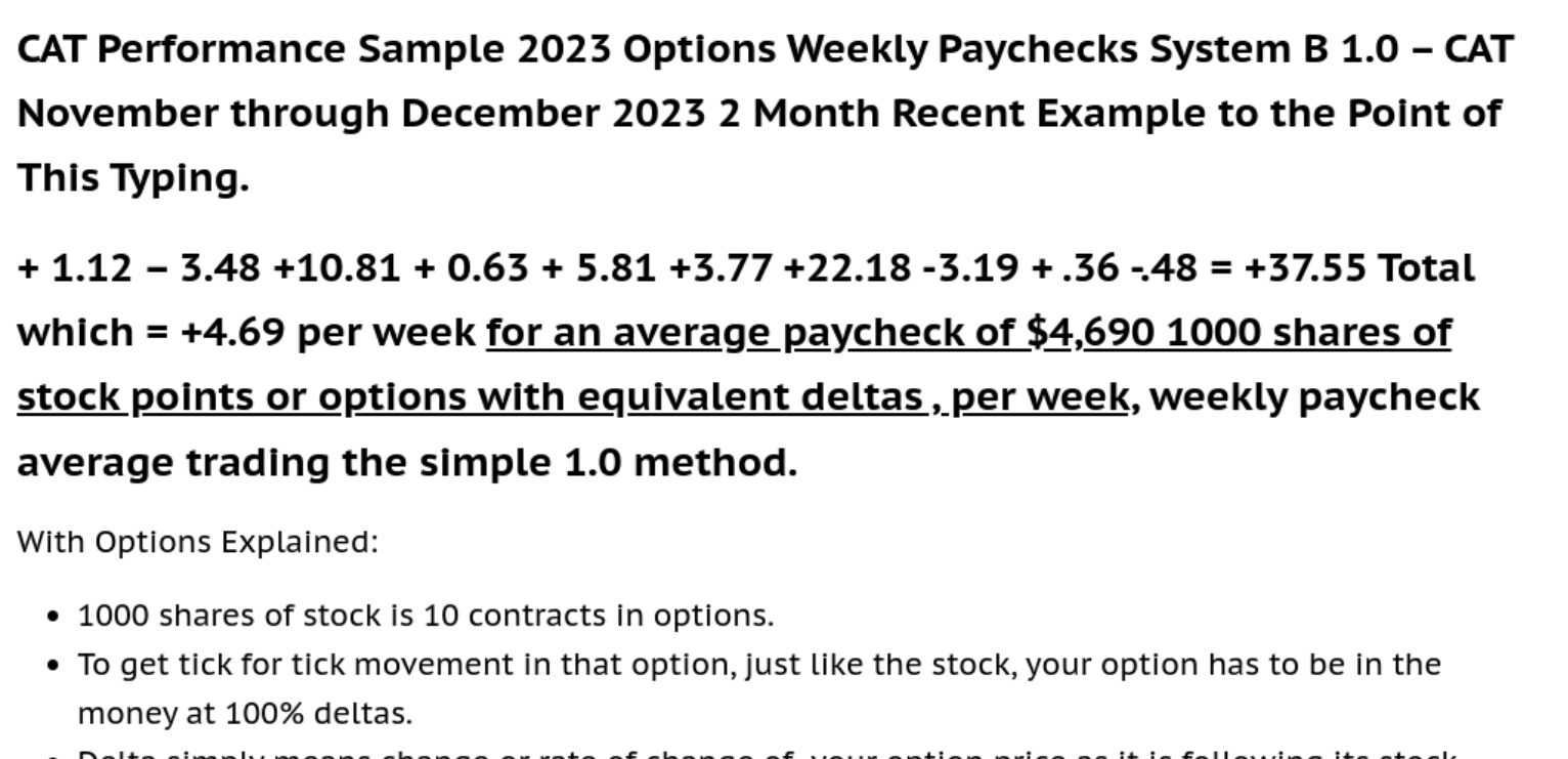Options Weekly Paychecks Systems B V1.0 - The Original Simple Powerhouse 5