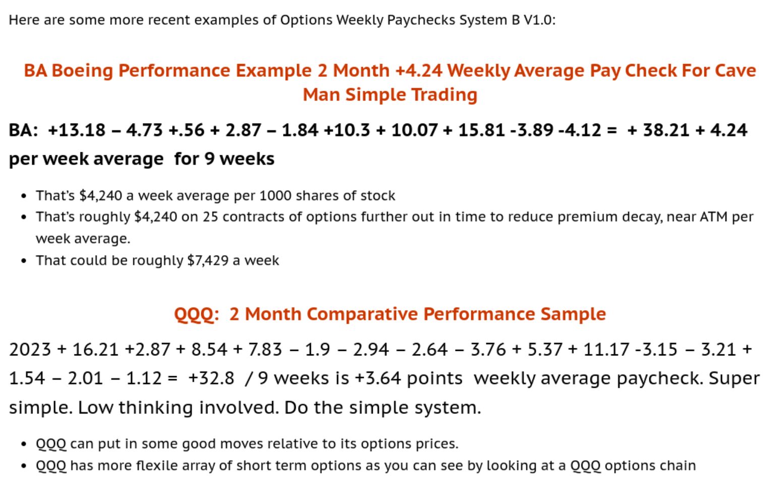Options Weekly Paychecks Systems B V1.0 - The Original Simple Powerhouse 12