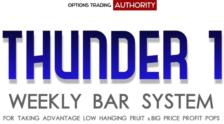 THUNDER 1 Weekly Bar Options Trading System