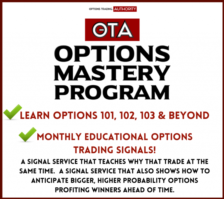 OTA Options MASTERY Program – Learn Options – How to Trade Options
