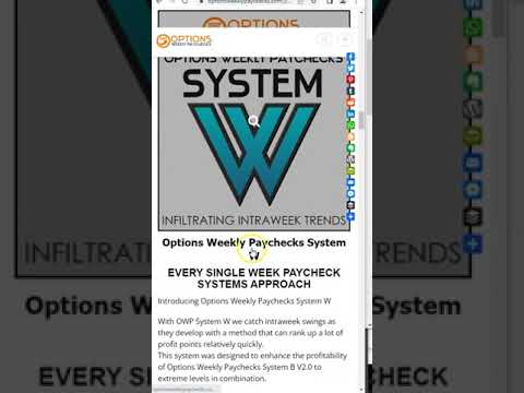 What's the Best Trading System at Options Weekly Paychecks