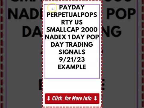 PAYDAY PERPETUALPOPS RTY US SMALLCAP 2000 nadex 1 day pop day trading signals Sep 21 Example