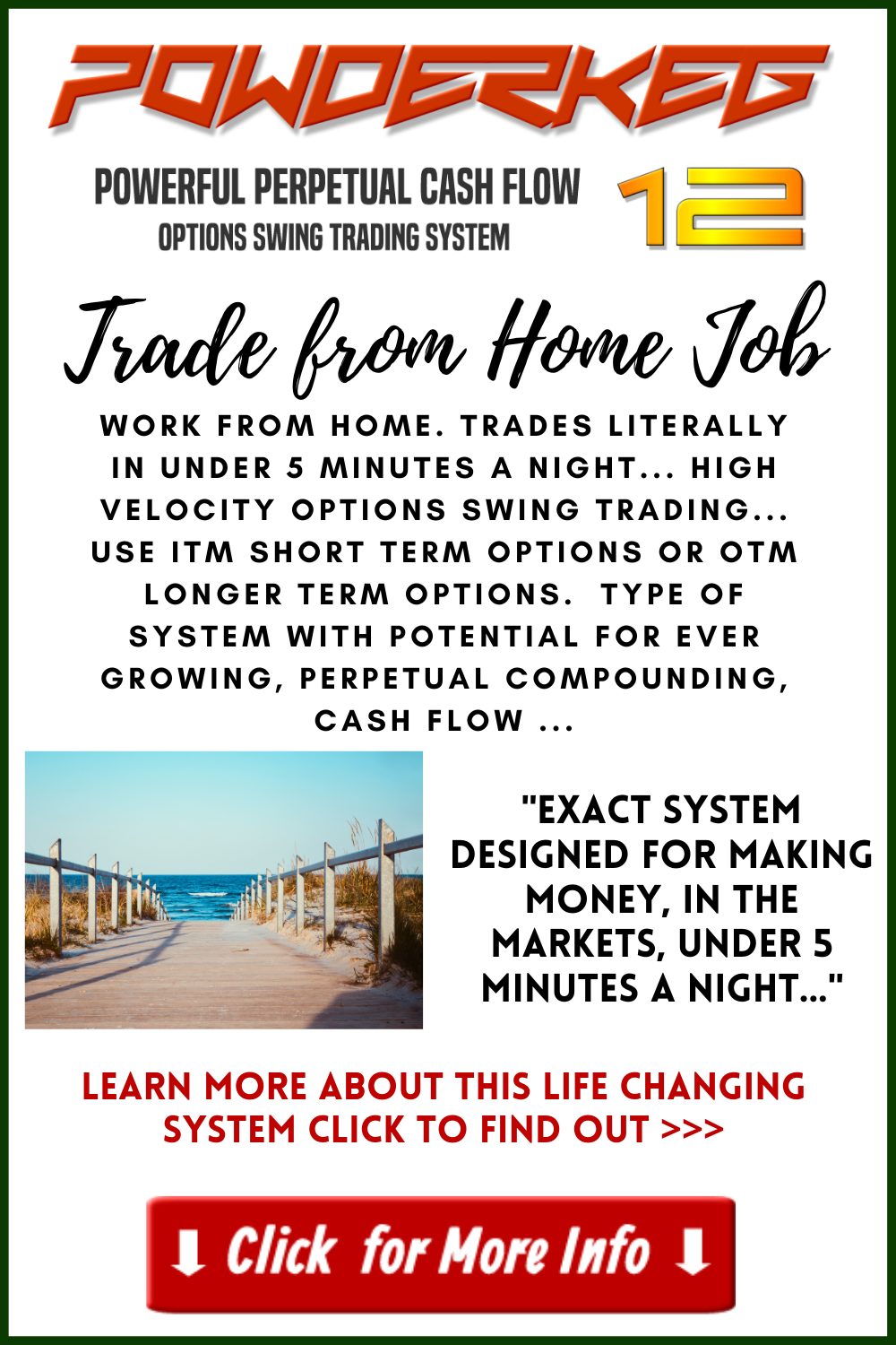 POWDERKEG 12 Options Trading System Trade from Home Job Pinterest