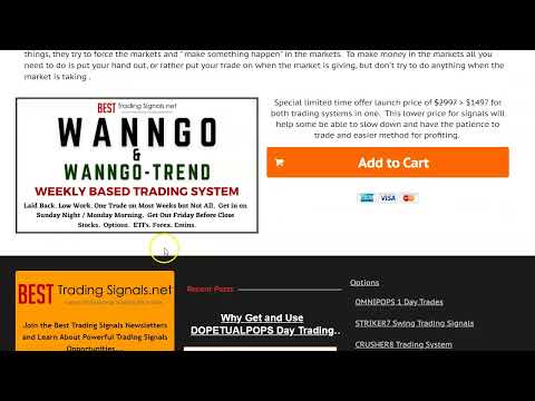 ANNOUNCING WANNGO Super Easy Trading System and Signals for Cash Flow and Big Trend Moves 1